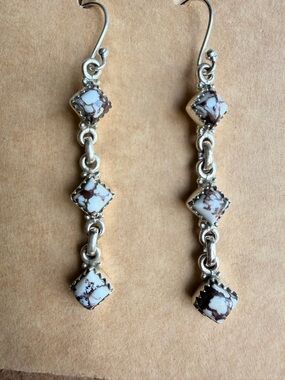 Wild Horse Dangle Earrings stamped 925